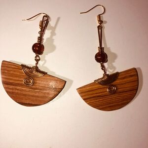 Wooden earrings